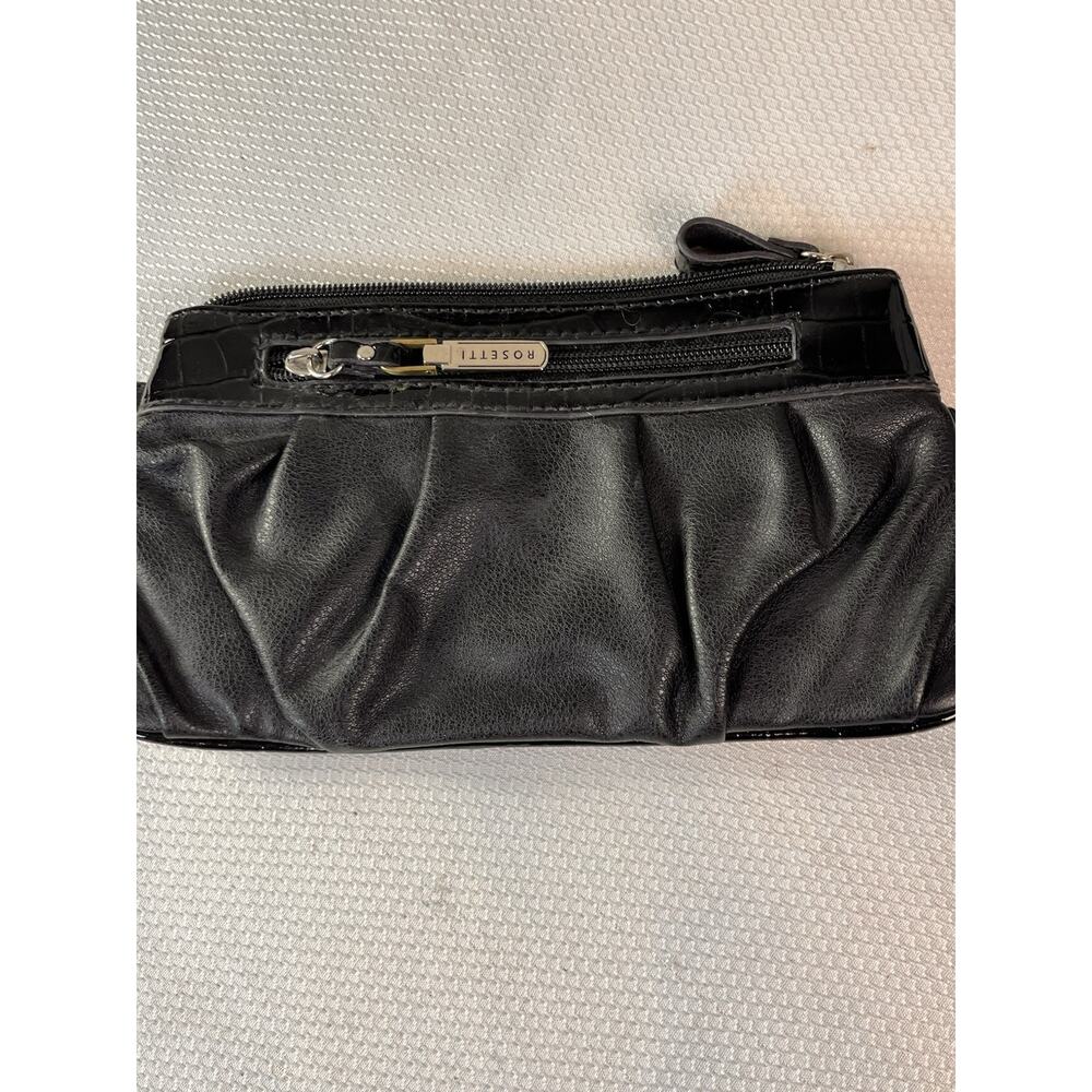 CUTE ROSETTI BLACK LEATHER PURSE - Picture 2 of 8